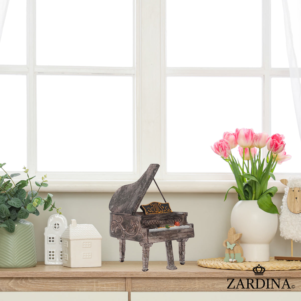 Mini Piano Piggy Bank - Art Sculpture