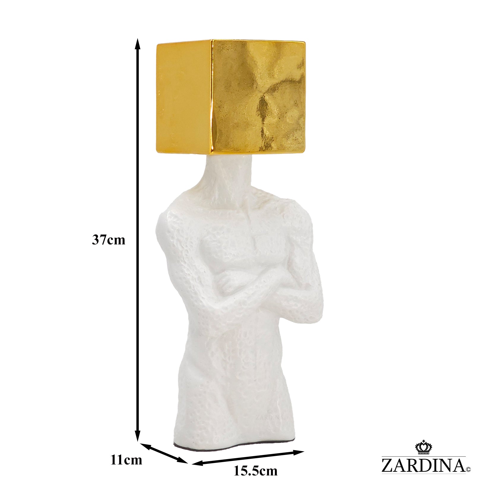 The Cube Man Art Sculpture Ornament statue Décor