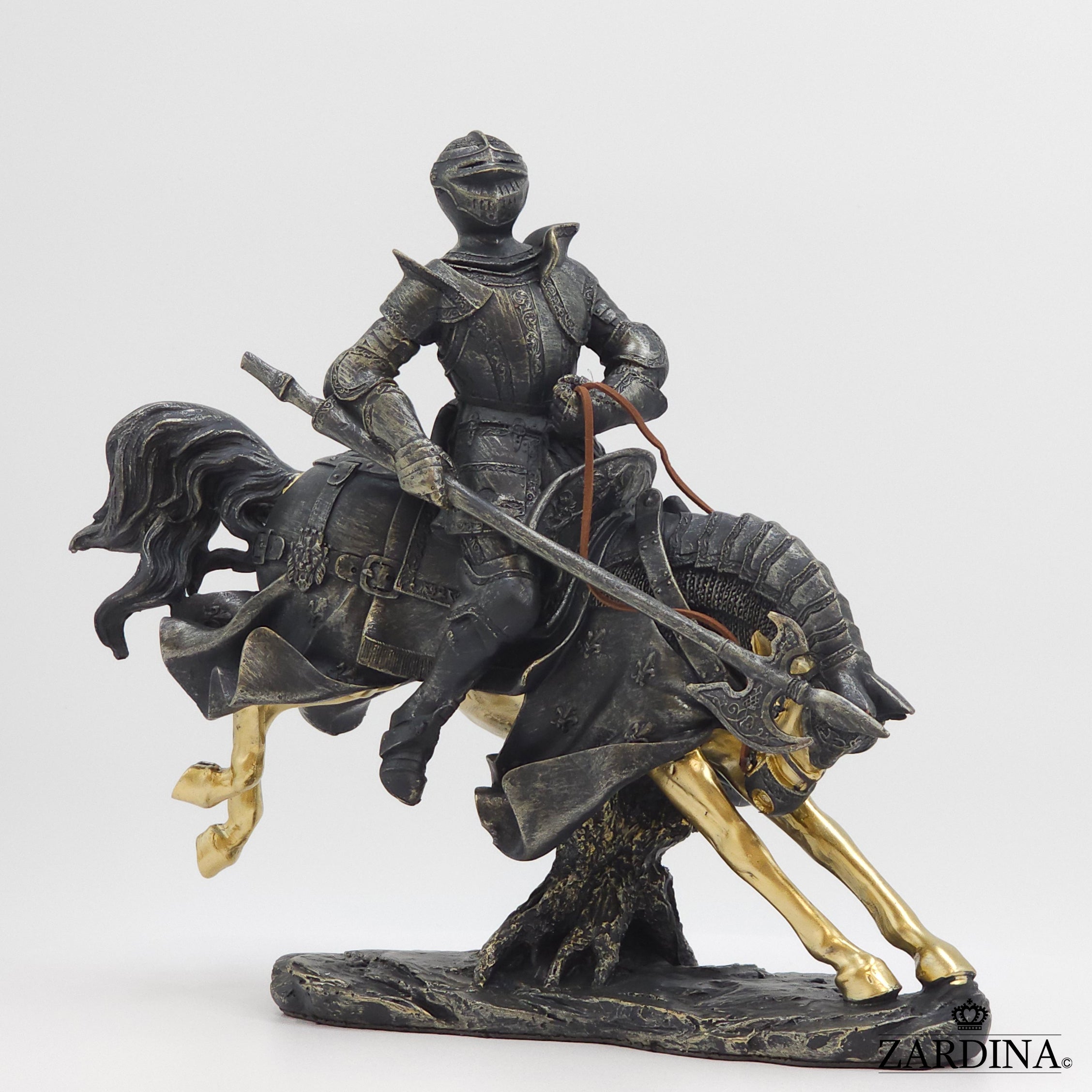 The Knight in Battle Ground Art Sculpture Abstract Home Interior Décor