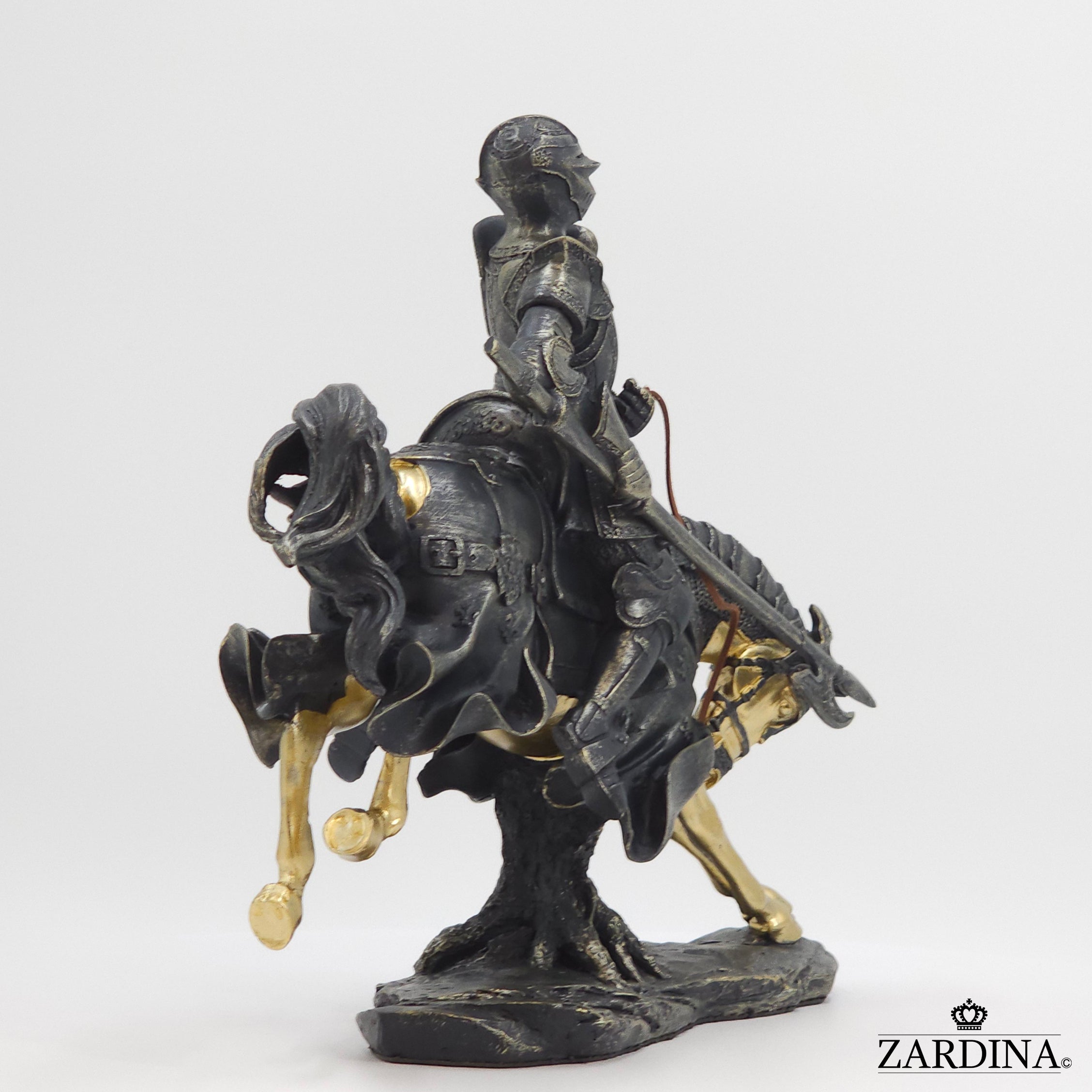 The Knight in Battle Ground Art Sculpture Abstract Home Interior Décor