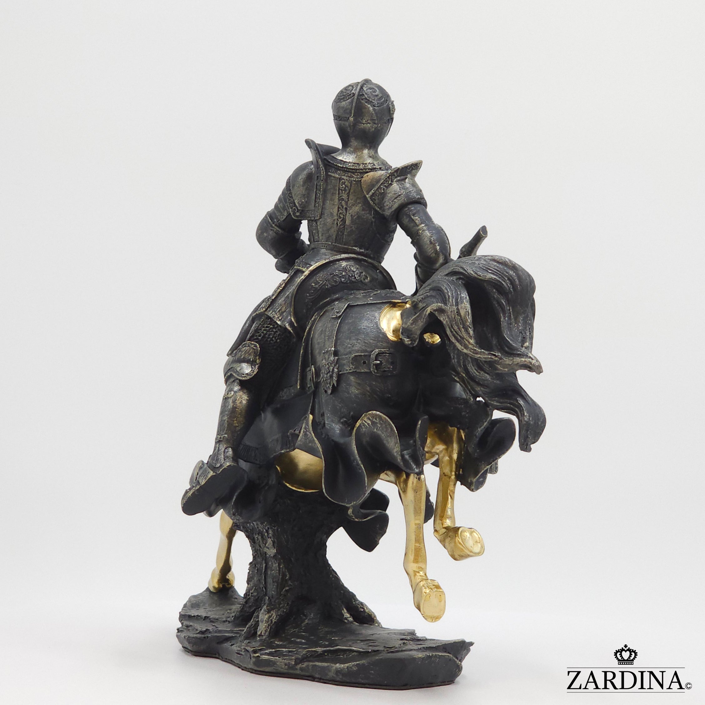 The Knight in Battle Ground Art Sculpture Abstract Home Interior Décor