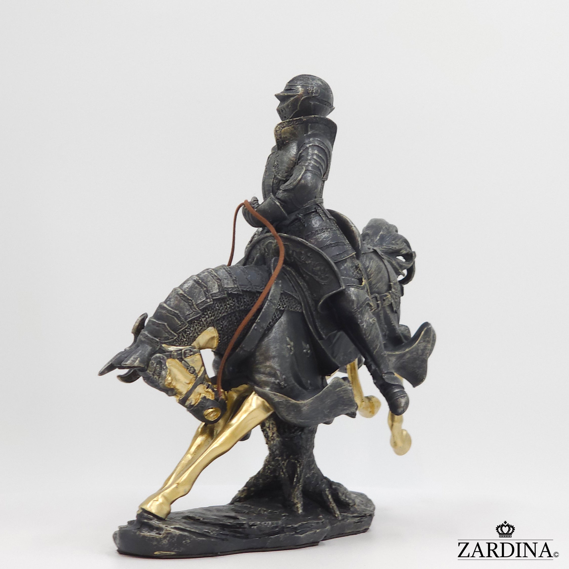The Knight in Battle Ground Art Sculpture Abstract Home Interior Décor