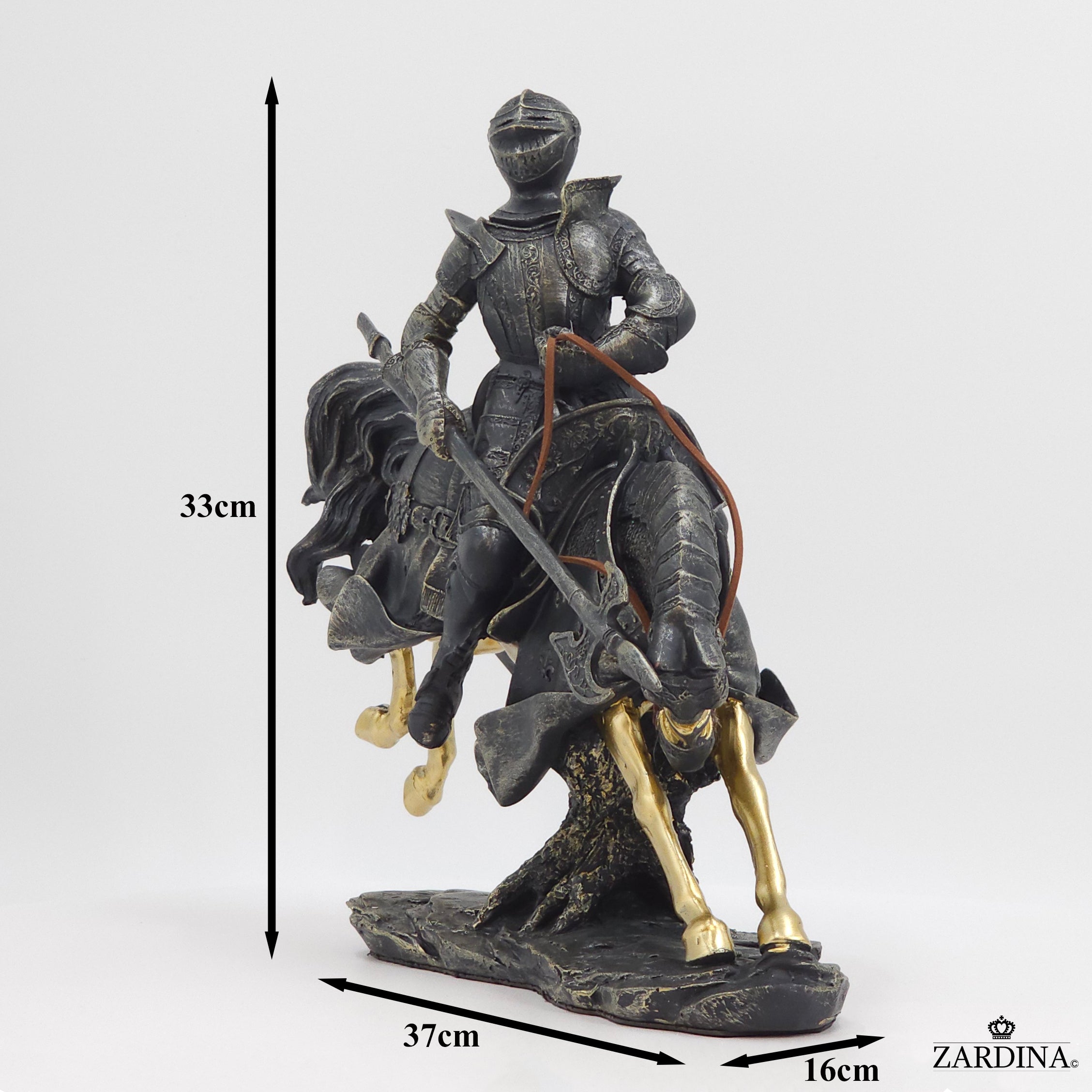 The Knight in Battle Ground Art Sculpture Abstract Home Interior Décor