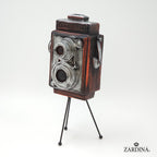 Classic Twin-Lens Reflex (TLR) Camera Art Sculpture
