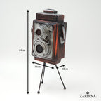 Classic Twin-Lens Reflex (TLR) Camera Art Sculpture