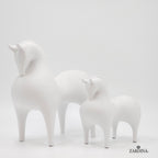 Terracotta Horse (Clay White)
