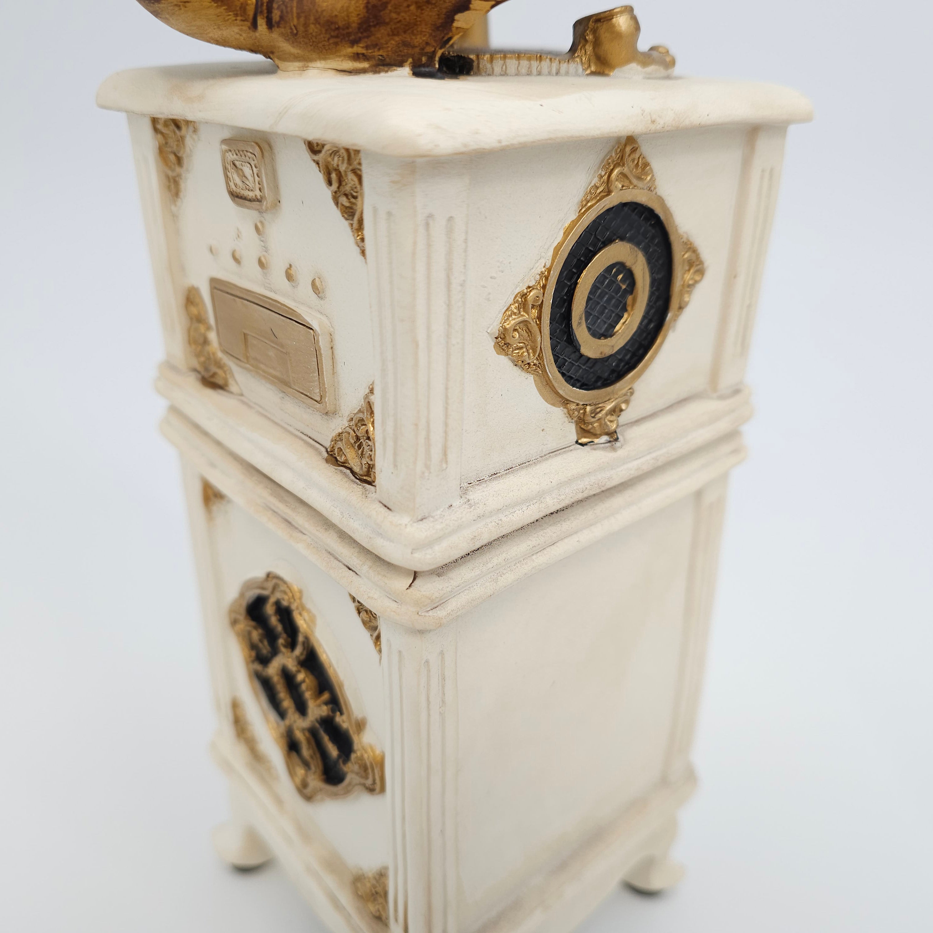 Quirky Gramophone Money Bank Art Sculpture