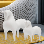 Terracotta Horse (Clay White)