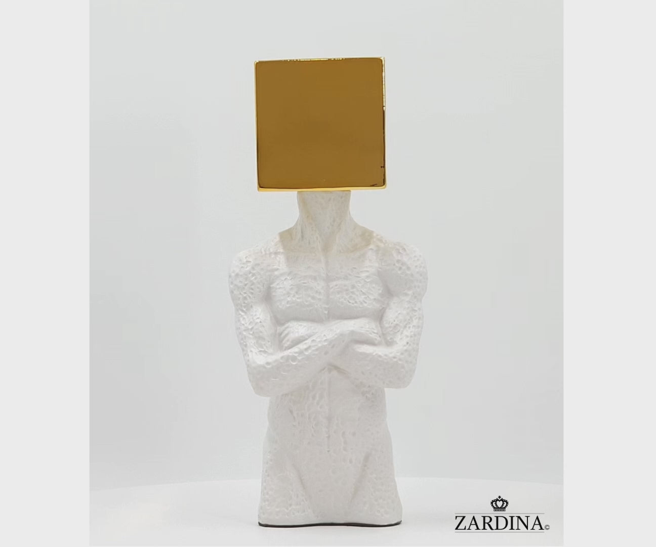 The Cube Man Art Sculpture Ornament statue Décor