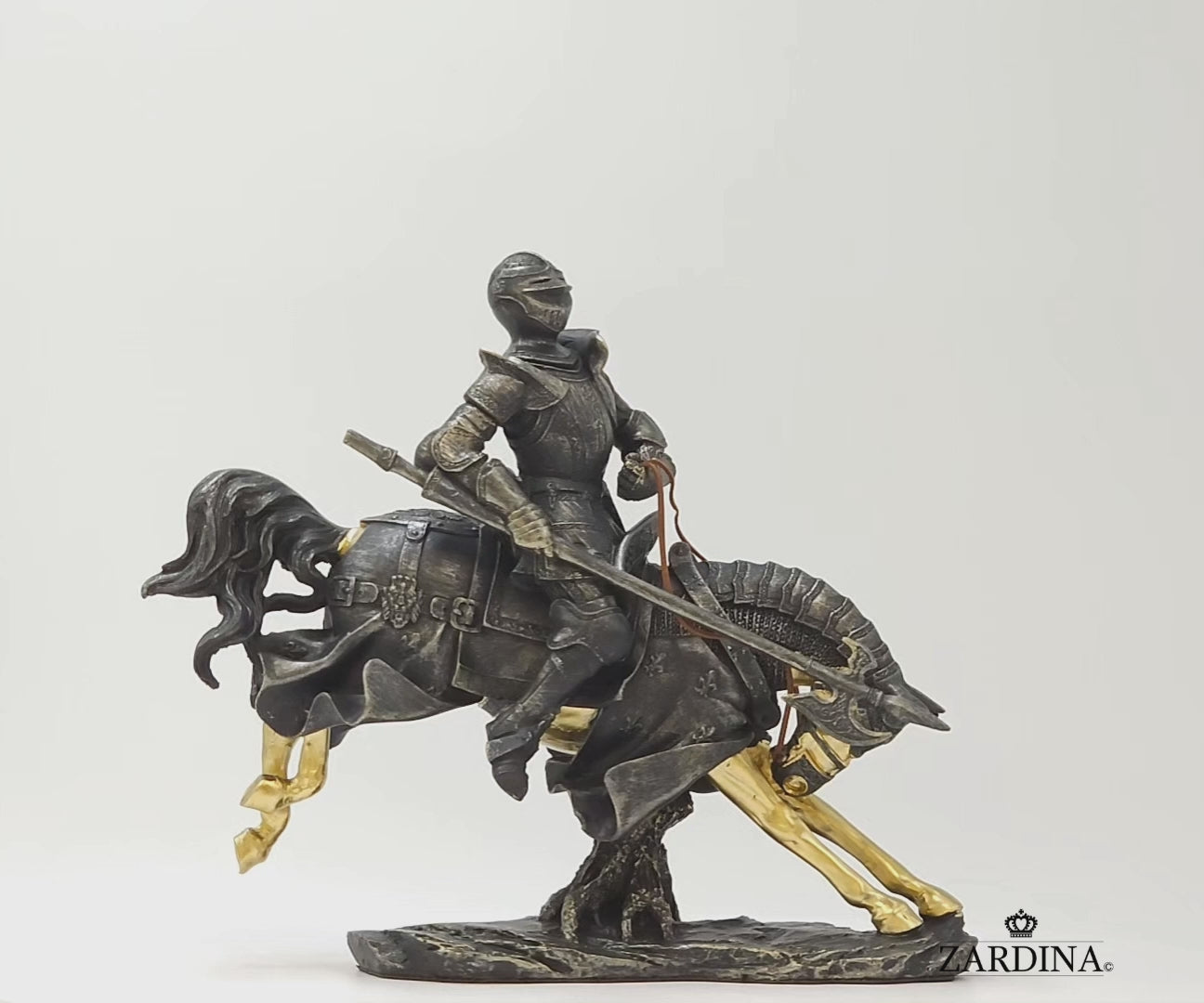 The Knight in Battle Ground Art Sculpture Abstract Home Interior Décor