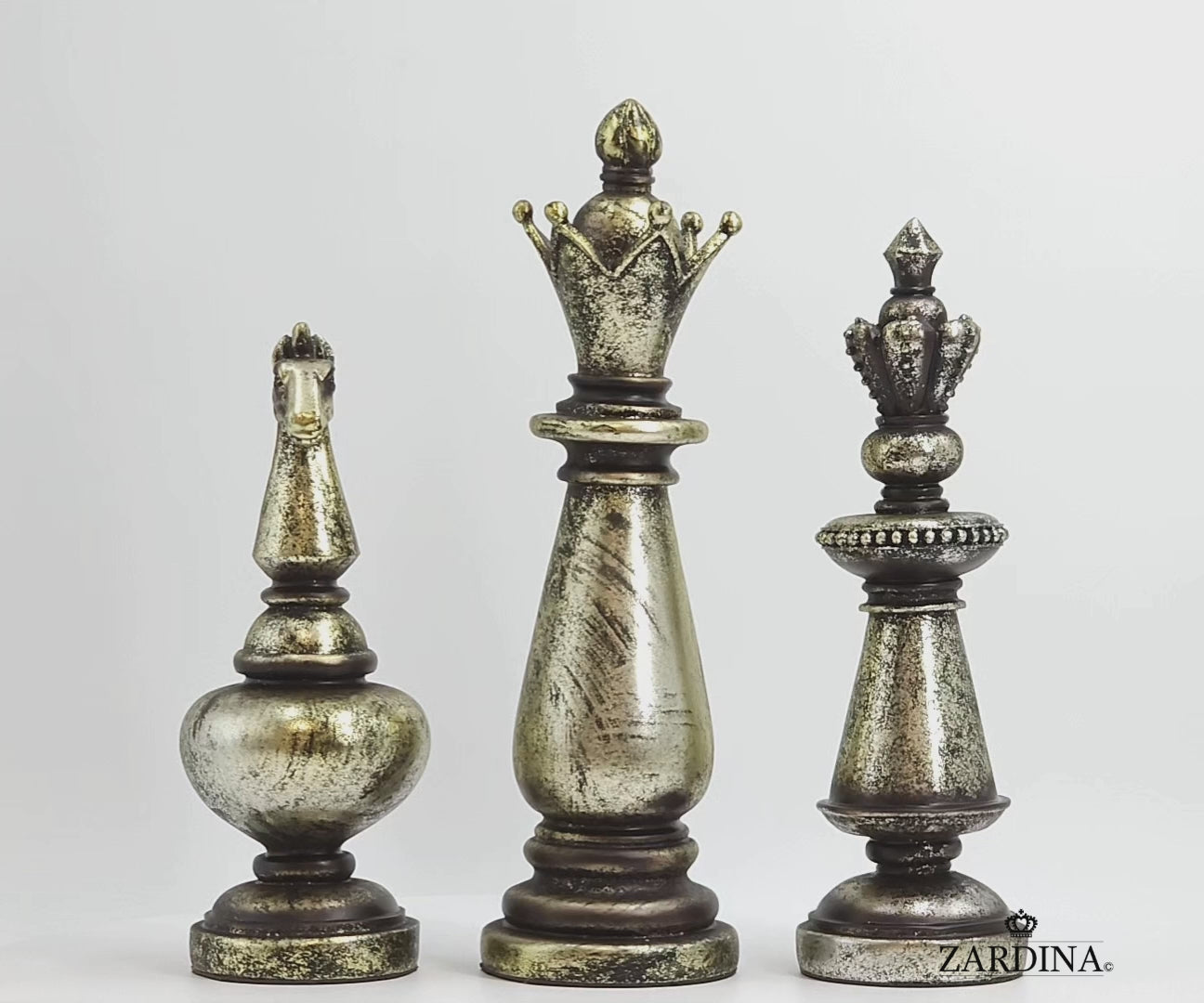Giant Vintage Chess Pieces Art Sculpture Ornament statue Interior Décor